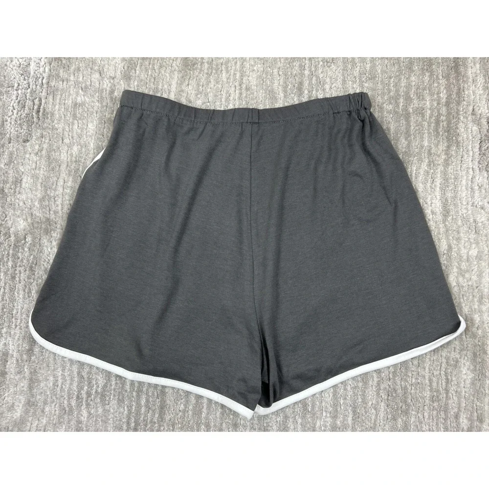 Romwe‎ Womens Shorts Small Gray Elastic Waist Athletic Activewear